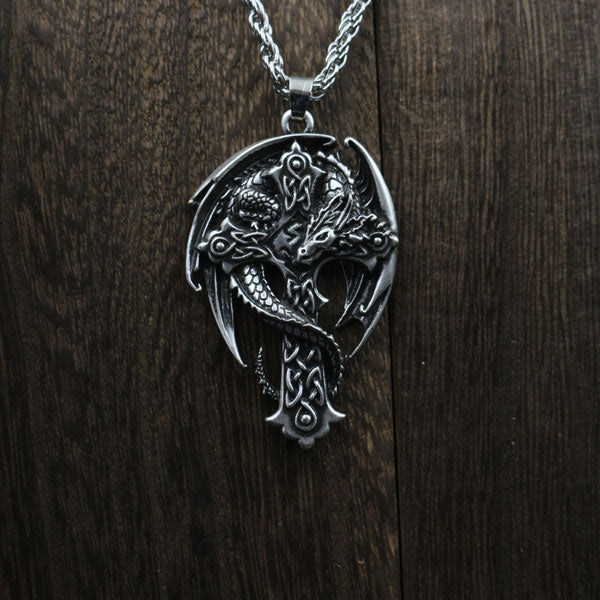 Dragon Cross Necklace