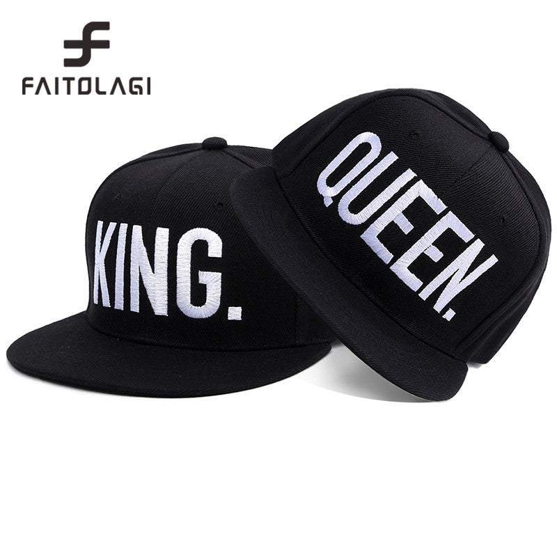 KING / QUEEN Embroidered Snapback Cap Main image
