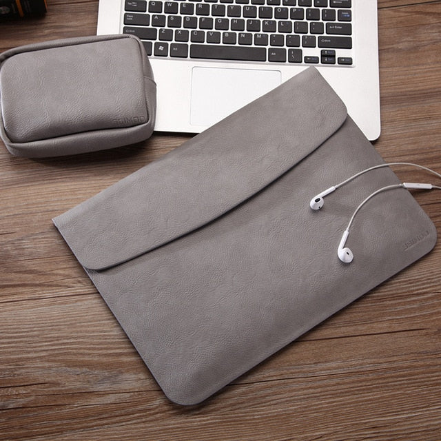 Ultra Thin Waterproof Leather Macbook Laptop Sleeve Secondary image