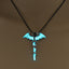 Glow In The Dark Dragon Sword Necklace