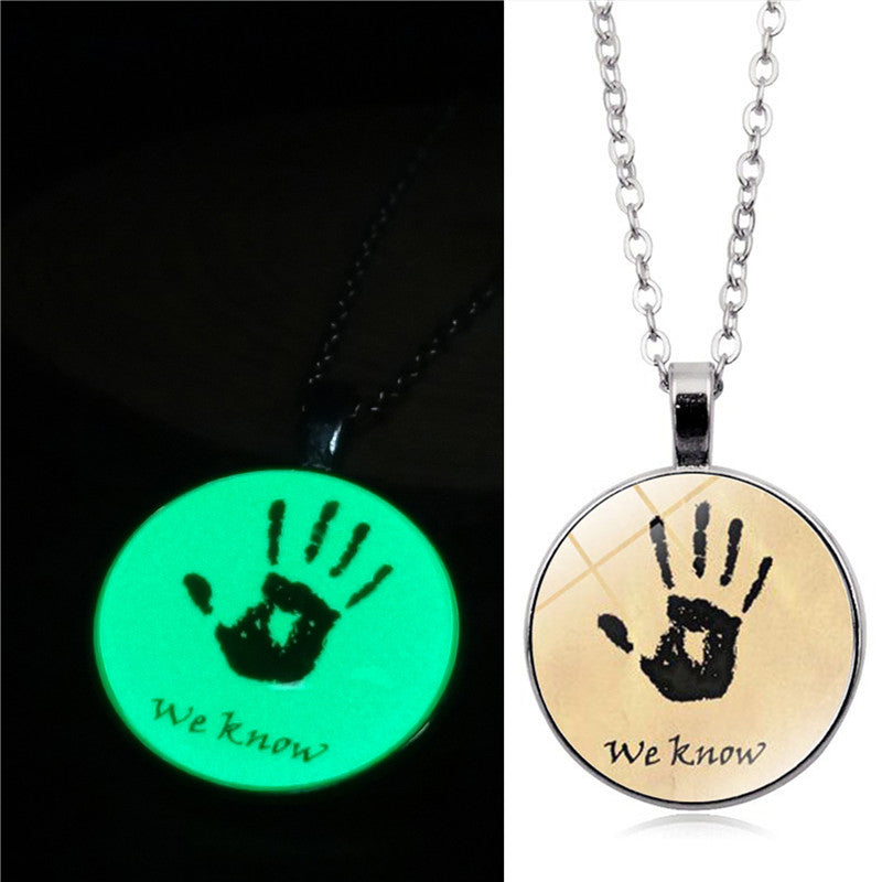Dark Brotherhood We Know Glow In The Dark Necklace Secondary image