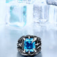 Dragon Claw Ring With Red/Blue/Black Stone