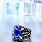 Dragon Claw Ring With Red/Blue/Black Stone