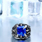 Dragon Claw Ring With Red/Blue/Black Stone