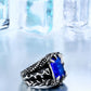Dragon Claw Ring With Red/Blue/Black Stone