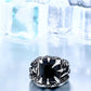 Dragon Claw Ring With Red/Blue/Black Stone
