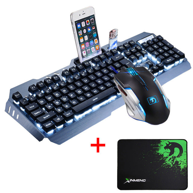 Usb Gaming Keyboard Mouse + Mouse Pad