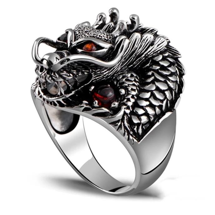 Dragon King Zircon Eyes - Genuine 925 Sterling Silver Main image