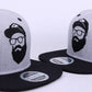 Original Grey Vintage Embroidery Character Snapback Cap