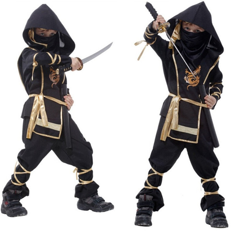 Hooded Ninja Kids Costume Main image