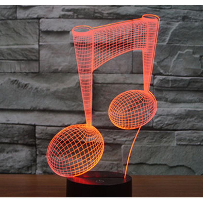 Music Note - 3D Optical Illusion LED Lamp Hologram Main image
