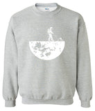 Astronaut Walking On The Moon Sweatshirt Astronaut Walking On The Moon Sweatshirt