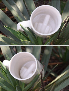 Middle Finger Novelty Coffee Cup middle finger coffee mug middle finger mug have a nice day middle finger mug middle finger coffee cup coffee mug with middle finger on bottom coffee cup with middle finger on bottom