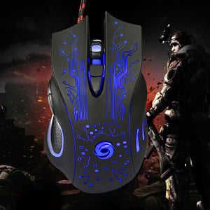 GameRaptor 3200DPI LED Optical 6D USB Wired Gaming Mouse Wired Gaming Mouse