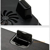Adjustable 5 Fan Laptop Cooler Cooling Stand Pad Blue LED With USB Port For 10 inch - 17 inch Laptops Adjustable 5 Fan Laptop Cooler Cooling Stand Pad Blue LED With USB Port For 10 inch - 17 inch Laptops