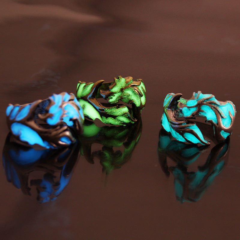 Glow In The Dark Dragon Ring Main image