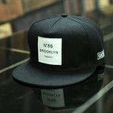 BROOKLYN Letters Solid Color Patch Snapback Hat BROOKLYN Letters Solid Color Patch Snapback Hat