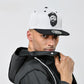 Original Grey Vintage Embroidery Character Snapback Cap
