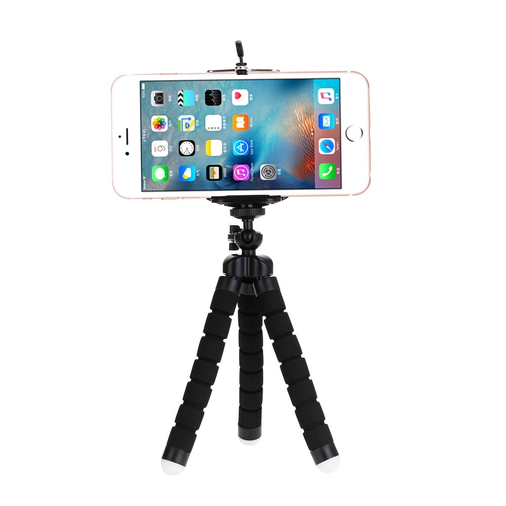 Flexible Camera Phone Tripod Stabilizer Travel Stand Holder