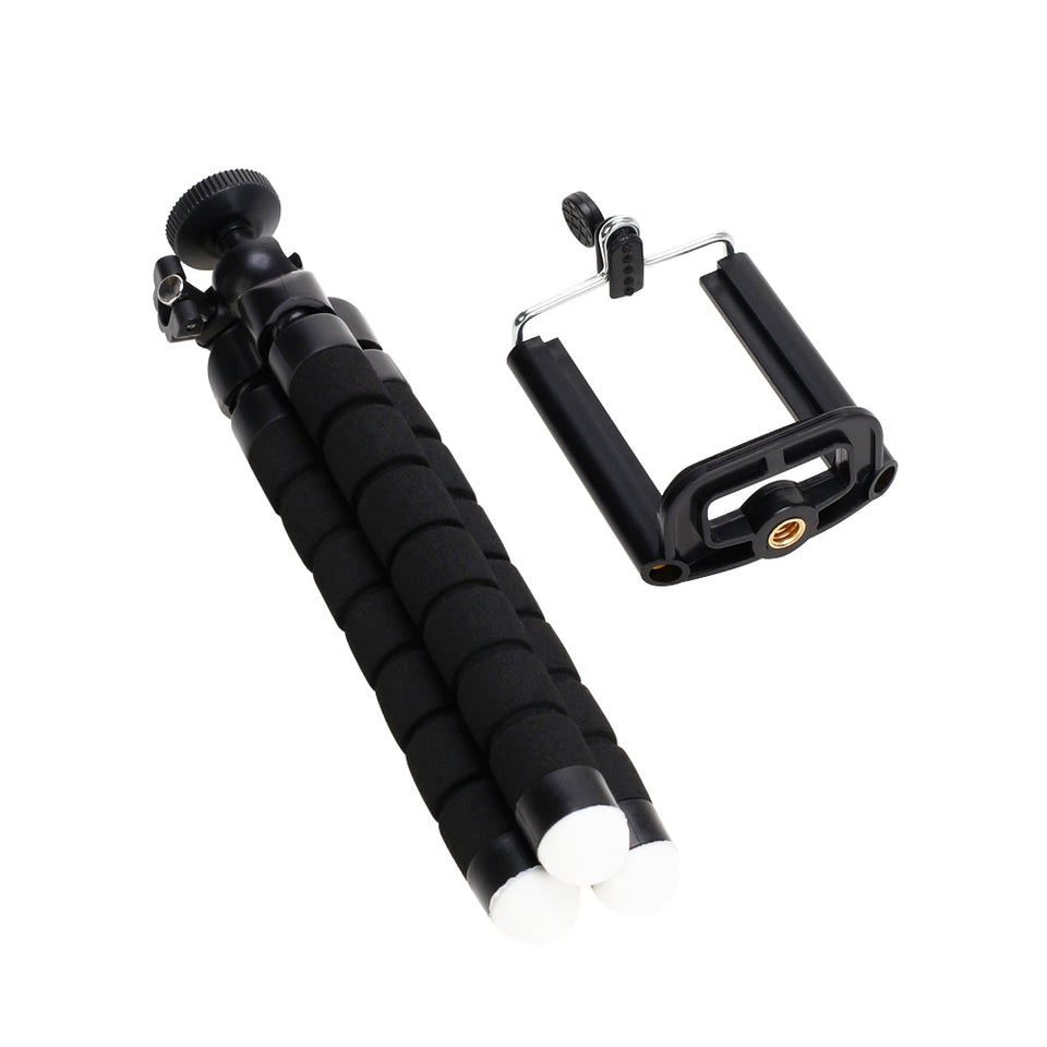 Flexible Camera Phone Tripod Stabilizer Travel Stand Holder