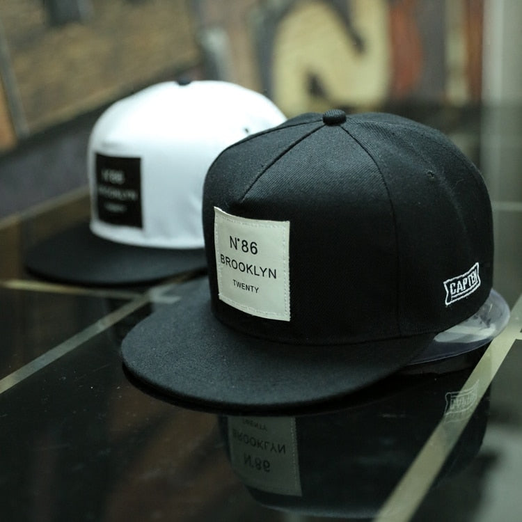 BROOKLYN Letters Solid Color Patch Snapback Hat Main image