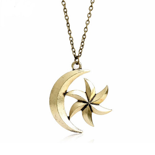 Moon Star Pendant Necklace