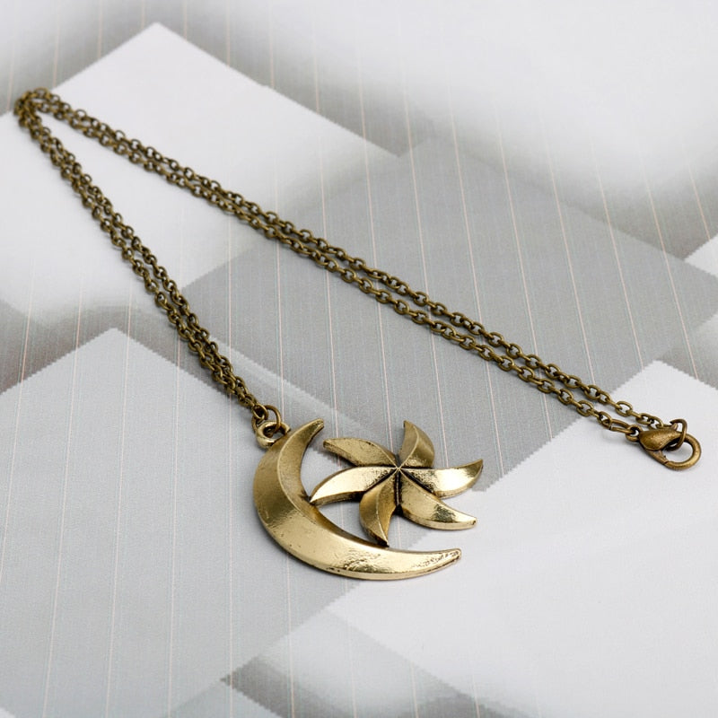 Moon Star Pendant Necklace