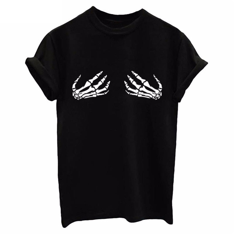 Women's Skeleton Hands T-Shirt