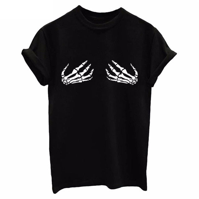 Women's Skeleton Hands T-Shirt