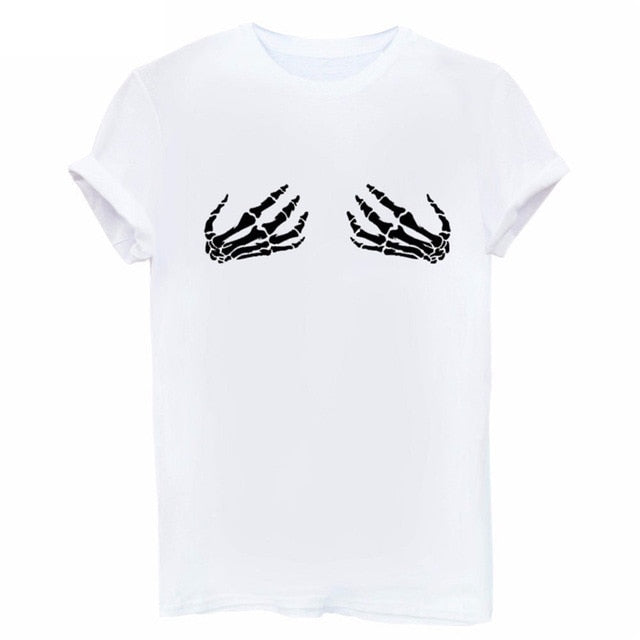 Women's Skeleton Hands T-Shirt