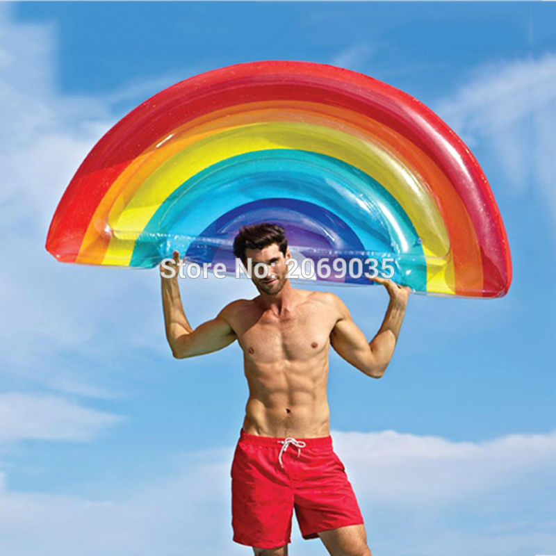 Giant Rainbow Inflatable Pool Float