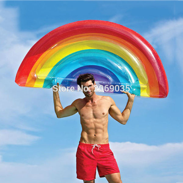 Giant Rainbow Inflatable Pool Float