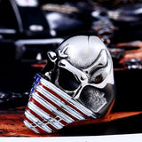 American Flag Stainless Steel Mens Skull Ring skull rings for men skull ring skull rings for women