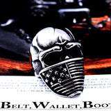 American Flag Stainless Steel Mens Skull Ring skull rings for men skull ring skull rings for women