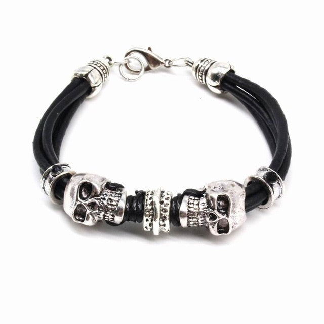 Classic Leather Dragon Bracelet