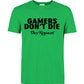 Gamers Don't Die They Respawn Video Game T-Shirt