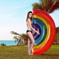 Giant Rainbow Inflatable Pool Float