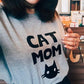 Cat Mom Print Womens T-Shirt