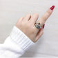 Angel Wings Silver Adjustable Ring