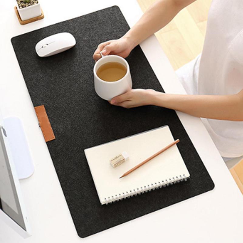 Large Office Computer Desk Mat Table Wool Felt Laptop Cushion Desk Mat Mousepad Main image