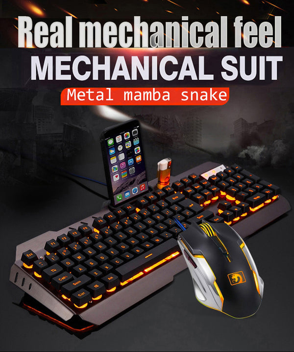 Usb Gaming Keyboard Mouse + Mouse Pad