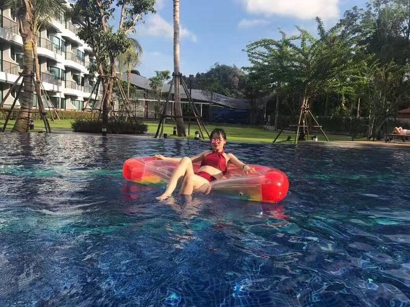 Giant Rainbow Inflatable Pool Float