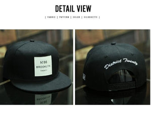 BROOKLYN Letters Solid Color Patch Snapback Hat BROOKLYN Letters Solid Color Patch Snapback Hat