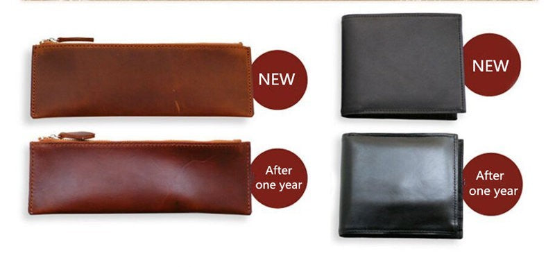 Crazy Horse Leather Mens Wallet