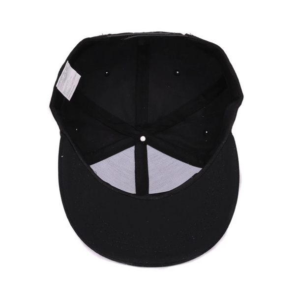 Embroidered Skull Snapback Hat