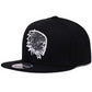 Embroidered Skull Snapback Hat
