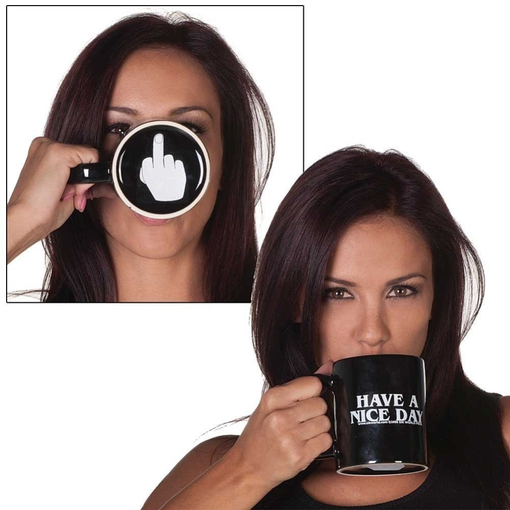 have a nice day mug middle finger mug middle finger coffee mug have a nice day coffee mug have a nice day middle finger mug middle finger cup middle finger coffee cup coffee mug with middle finger on bottom coffee cup with middle finger on bottom mug with middle finger on bottom Main image
