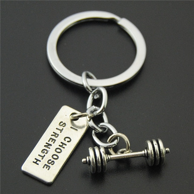 Fitness Motivation Gym Workout Keychain