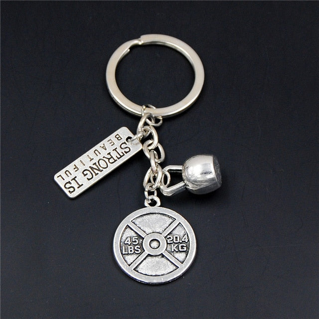 Fitness Motivation Gym Workout Keychain