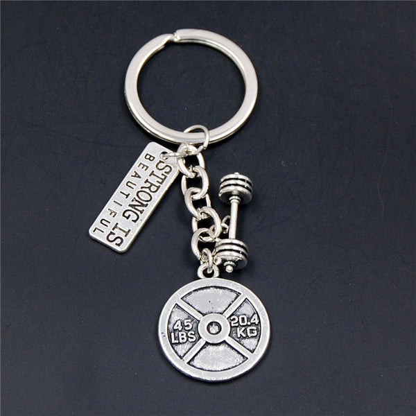 Fitness Motivation Gym Workout Keychain